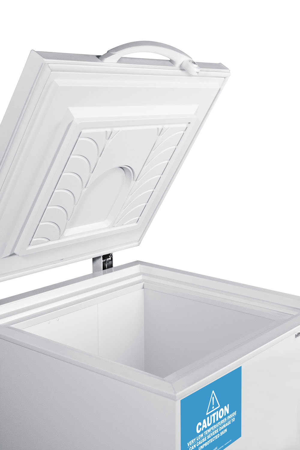 -86 C capable ultra low chest freezer for laboratory and life science storage, with 9 vertical stainless steel box racks included